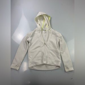 All in motion White half zip hoodie size S